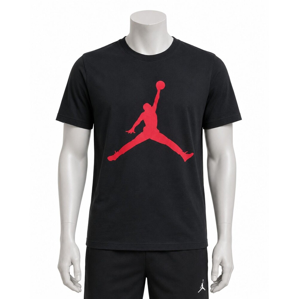 Nike Jordan Jumpman Men’s T Shirt Large Black Gym Red IR0340 010 NEW NWT